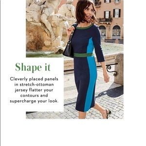 Boden Leah Ottoman Dress Navy/Blue